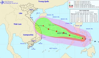 Ứng phó bão Phanfone: Kêu gọi tàu thuyền ra khỏi vùng nguy hiểm