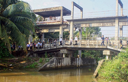 Áp lực mặn xâm nhập sớm