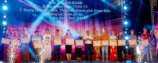 Trao giải Liên hoan vũ đoàn, nhóm múa tỉnh