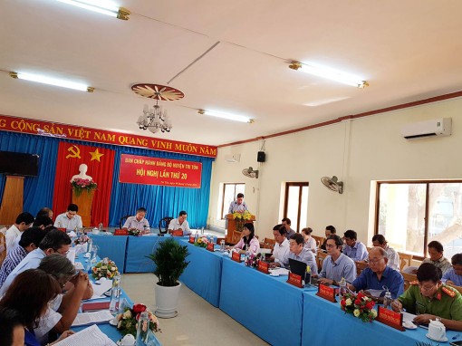 Tri Tôn quan tâm công tác xây dựng Đảng