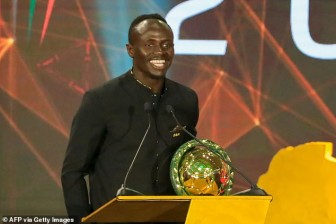 Sadio Mane giành giải “Cầu thủ xuất sắc nhất châu Phi 2019“