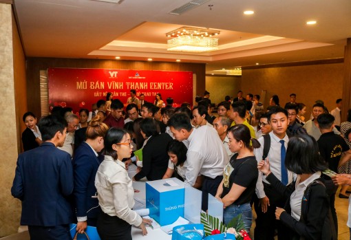 “Sốt” sản phẩm Vĩnh Thạnh Center trong ngày mở bán