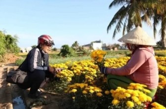 Thăm làng hoa Tết ở Mỹ Bình