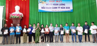 Công an huyện Châu Phú họp mặt người hoàn lương đầu Xuân Canh Tý năm 2020