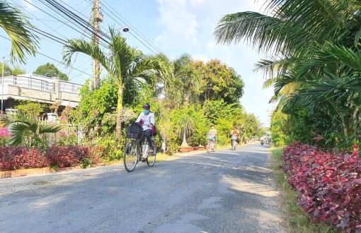 Mùa xuân trên xã nông thôn mới