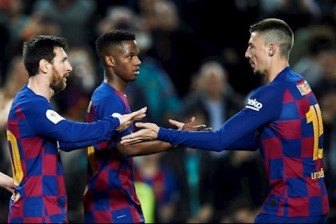 Messi lập cú đúp, Barca vào tứ kết Cúp Nhà vua