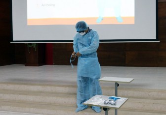 Bệnh viện Sản - Nhi An Giang tổ chức tuyên truyền phòng, chống dịch bệnh do virus Corona