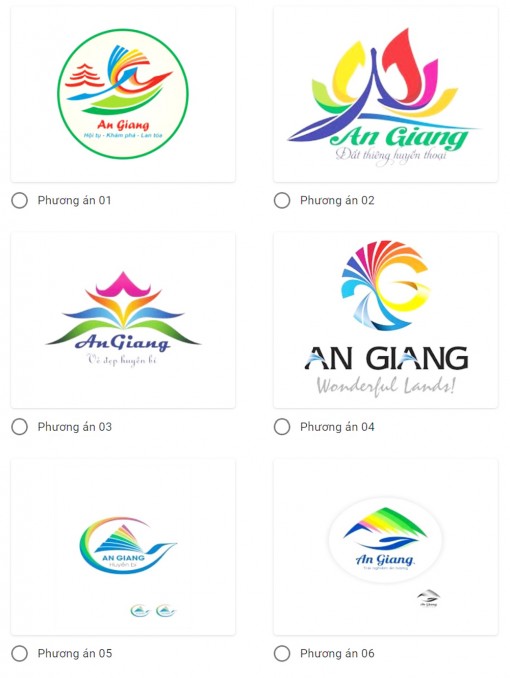 Bình chọn phương án thiết kế biểu trưng và khẩu hiệu du lịch An Giang