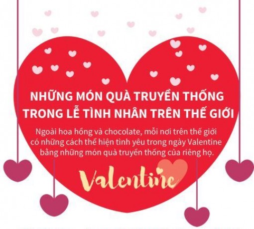 Những món quà truyền thống trong ngày lễ tình nhân