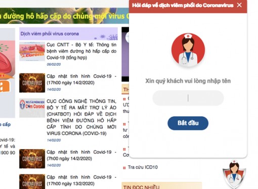 Bộ Y tế ra mắt trợ lý ảo hỏi đáp về dịch bệnh COVID-19