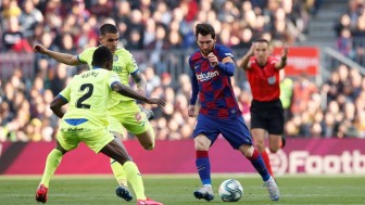 Messi đóng vai kiến tạo, Barca thắng nhọc Getafe