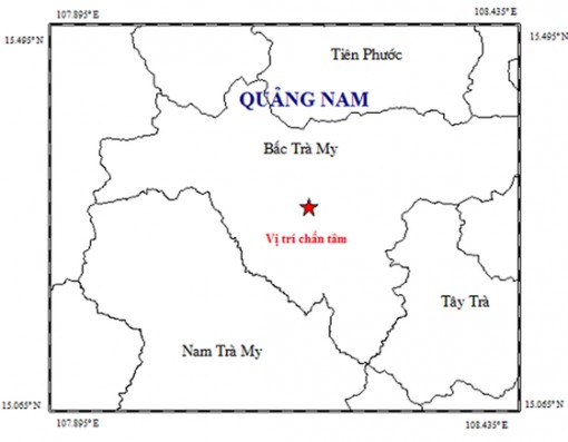 Động đất tại Bắc Trà My
