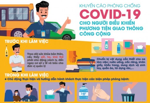 Phòng Covid-19 cho người điều khiển phương tiện giao thông công cộng