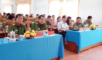 Công an huyện Châu Phú tăng cường bảo đảm an ninh trật tự