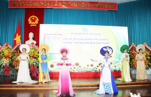 Hội Liên hiệp Phụ nữ An Giang phát động tuần lễ “Áo dài-Di sản văn hóa của người Việt Nam”