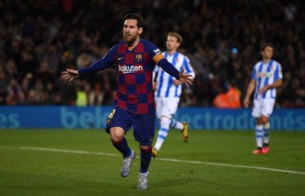 Messi ghi bàn, Barca thắng khó nhọc Sociedad