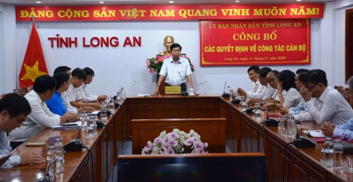 UBND tỉnh Long An bổ nhiệm lãnh đạo 4 sở