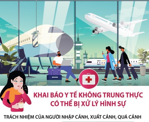 Khai báo y tế không trung thực có thể bị xử lý hình sự