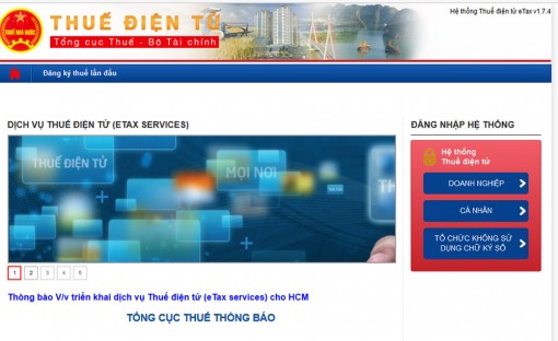 Mở rộng thuế điện tử đến các đơn vị hành chính, sự nghiệp