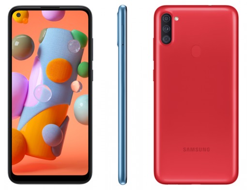 Samsung Galaxy A11 trình làng với cụm 3 camera, viên pin 4000mAh có sạc nhanh