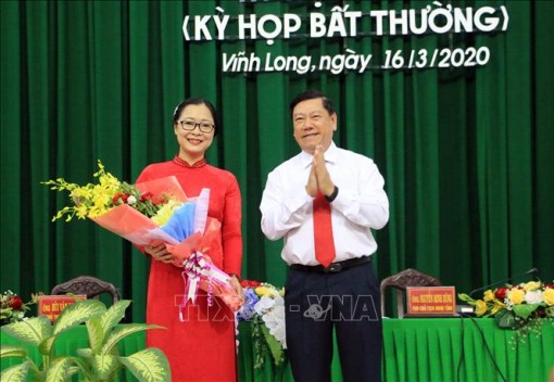 Bà Nguyễn Thị Quyên Thanh được bầu giữ chức Phó Chủ tịch tỉnh Vĩnh Long