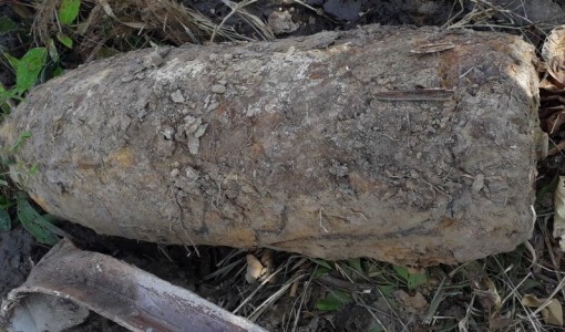 Cà Mau: Phát hiện đầu đạn dài 1,2 mét trong lâm phần rừng U Minh Hạ