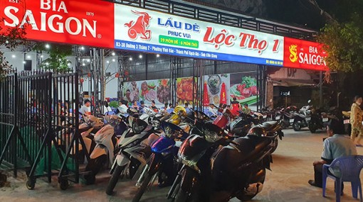 Nhiều quán nhậu ở TP Rạch Giá vẫn “vô tư” hoạt động sau lệnh cấm