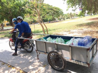 Phụ nữ, Đoàn thanh niên Chợ Mới thành lập tổ hậu cần phục vụ thức ăn ở khu cách ly