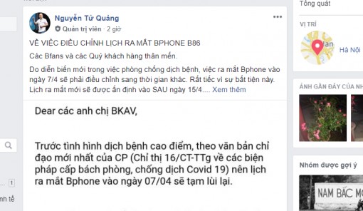 Bphone “trễ” hẹn ra mắt ngày 7-4