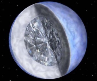 Cận cảnh ngôi sao kim cương khổng lồ hàng tỷ carat trong vũ trụ