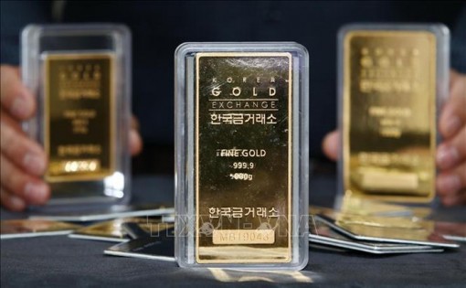 Giá vàng thế giới giảm xuống mức thấp của hai tuần