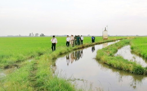 Thăm cán bộ, chiến sĩ tại các chốt phòng, chống dịch Covid-19 trên tuyến biên giới Tịnh Biên