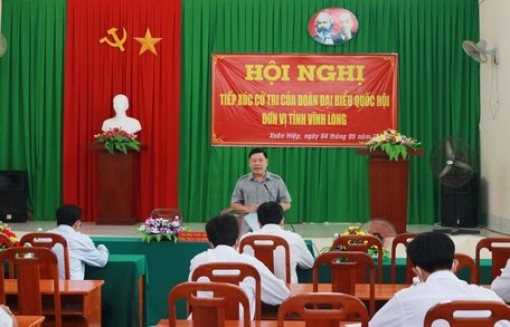 Vĩnh Long: Bí thư Tỉnh ủy tiếp xúc cử tri Trà Ôn