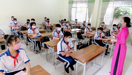 Cần Thơ: Trên 95% học sinh trung học trở lại trường