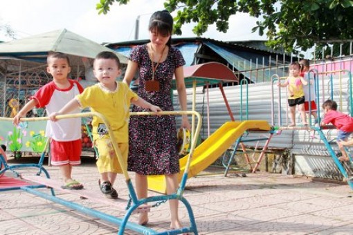Vĩnh Long: Chuẩn bị cho trẻ mầm non trở lại trường