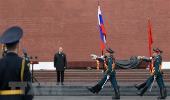 Tổng thống Nga Putin khẳng định tiếp tục xây dựng quân đội hùng mạnh
