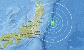 Động đất ngoài khơi bờ biển phía Đông Nhật Bản