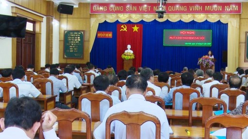 Huyện ủy Chợ Mới tổ chức hội nghị rút kinh nghiệm đại hội điểm