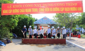 Khởi công công trình nâng cấp đường và công viên khu dân cư chợ Mỹ Quý