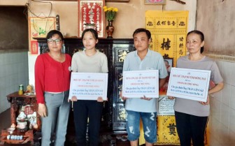 Trao tiền hỗ trợ gia đình nạn nhân tử vong trong vụ tai nạn sập tường công trình xây dựng tại Đồng Nai
