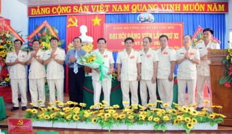 Trưởng Công an huyện Chợ Mới Lê Văn Đấu tái đắc cử Bí thư Đảng ủy Công an huyện nhiệm kỳ 2020-2025