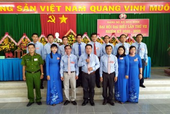 Đồng chí Đặng Thanh Bình tái đắc cử Bí thư Đảng ủy xã Hòa Bình (nhiệm kỳ 2020-2025)