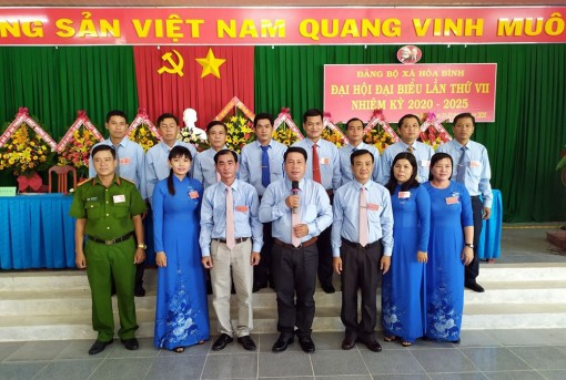 Đồng chí Đặng Thanh Bình tái đắc cử Bí thư Đảng ủy xã Hòa Bình (nhiệm kỳ 2020-2025)