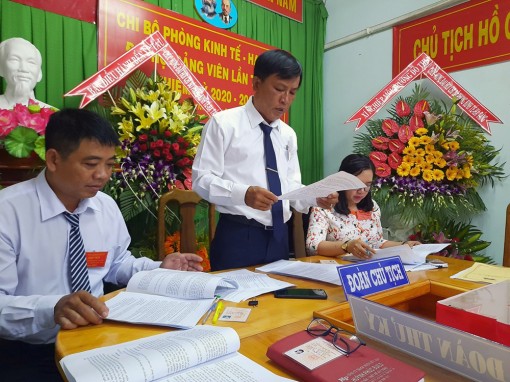 Đồng chí Phạm Văn Dương tái đắc cử Bí thư Chi bộ Phòng Kinh tế-Hạ tầng huyện Chợ Mới