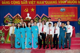 Đồng chí Trần Hồng Bon tái đắc cử Bí thư Đảng ủy thị trấn Chợ Mới