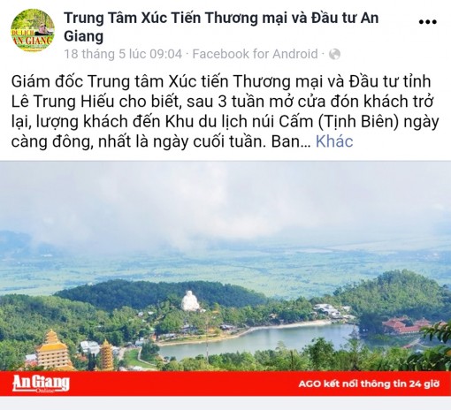 Quảng bá, cung cấp thông tin du lịch trên mạng xã hội