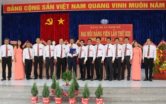 Kết thúc Đại hội đảng viên Đảng bộ xã Định Mỹ lần thứ XIII (nhiệm kỳ 2020-2025)