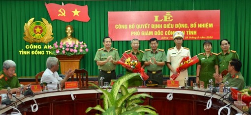 Điều động, bổ nhiệm Phó Giám đốc Công an Đồng Tháp
