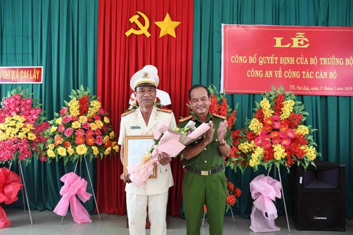 Bổ nhiệm, điều động 8 vị trí lãnh đạo tại Công an Tiền Giang