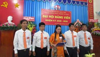 Đại hội Chi bộ Phòng Nông nghiệp và Phát triển nông thôn huyện Châu Phú (nhiệm kỳ 2020-2025)